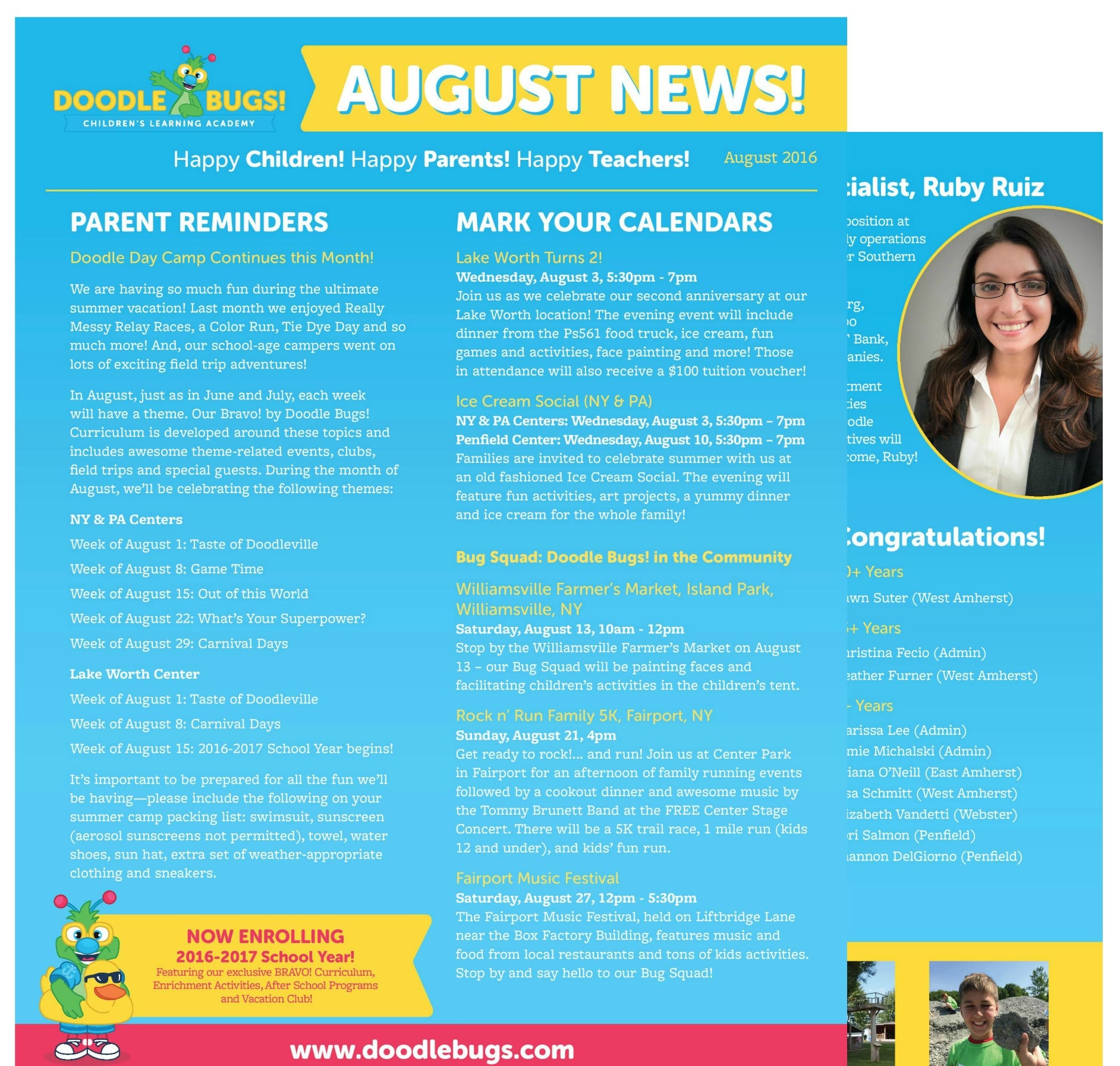 August newsletter