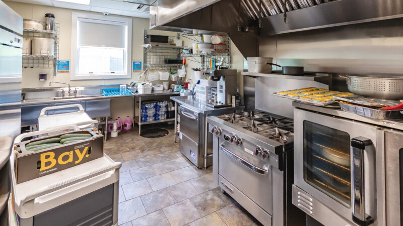 Commercial kitchen at a Doodle Bugs! center